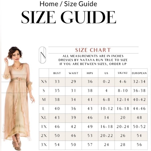 Nataya 2Pc Edwardian Tea Dress & Tunic Jacket Size XL Age of Love Ivory & Peach - Picture 8 of 16